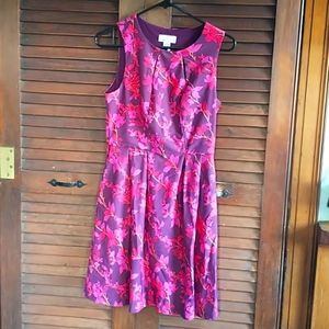 Jude Connally Pink Purple Floral Dress Size Small